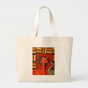 Giraffe Hat Art-utskrift Jumbo Tygkasse