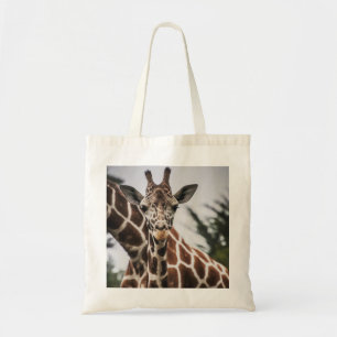 Giraffe head Giraffe päls print African Animal Tygkasse