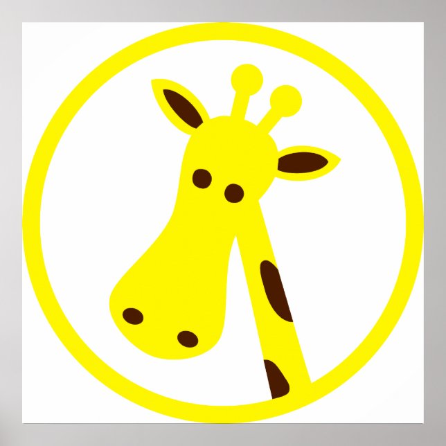 Giraffe Head Poster (Framsidan)