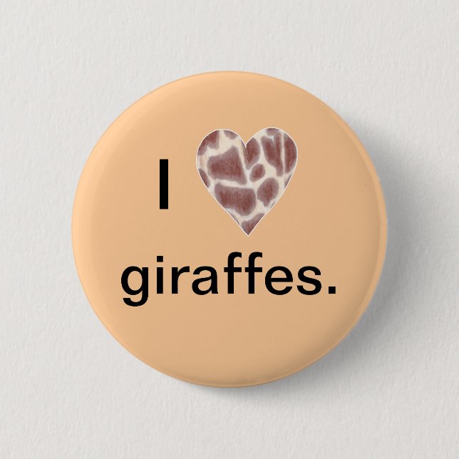 Giraffe Heart, jag hjärtklappar knappar (Framsida)