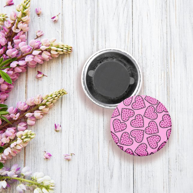 Giraffe hearts magnet (Skapare uppladdad)