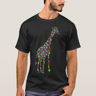 Giraffe Hearts Silhouette T Shirt