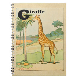 Giraffe i öknen anteckningsbok