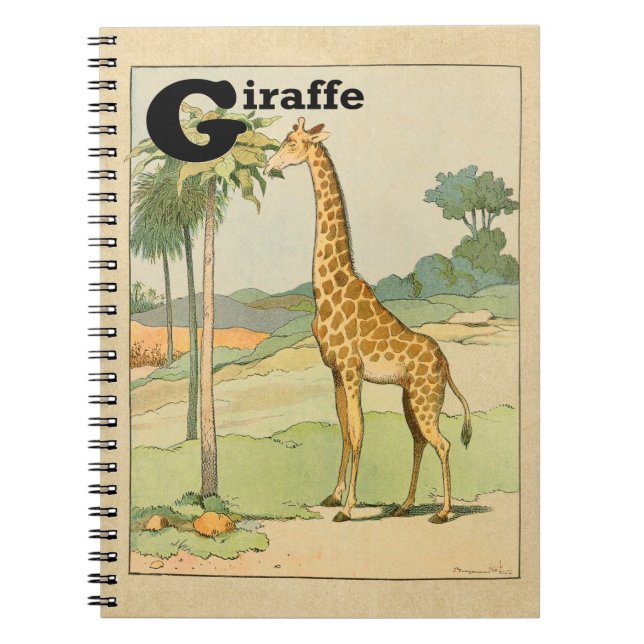 Giraffe i öknen anteckningsbok (Framsidan)