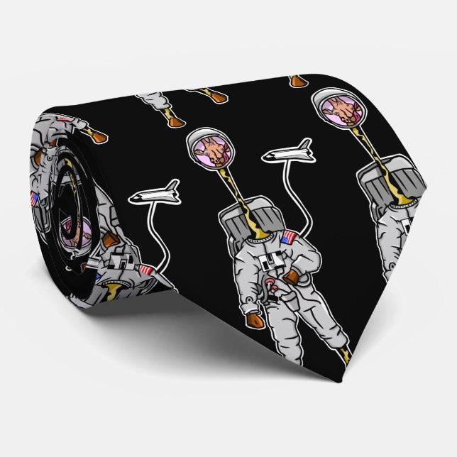 Giraffe i rymden lustig astronaut slips (Rullad)