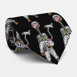 Giraffe i rymden rolig astronaut slips