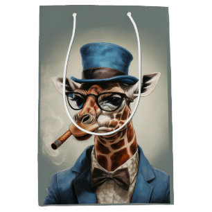 Giraffe i top hat och jacka