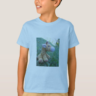 Giraffe i Vilden - Kids Tee Shirt