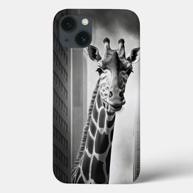 Giraffe in a Cityscape (Baksida)