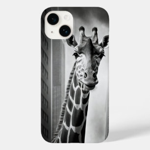 Giraffe in a Cityscape