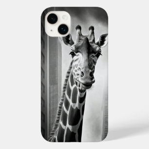 Giraffe in a Cityscape