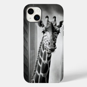 Giraffe in a Cityscape