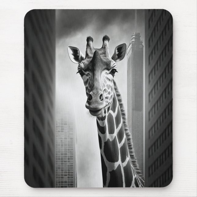 Giraffe in a Cityscape Musmatta (Framsidan)