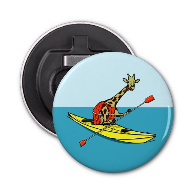 Giraffe in a kayak flasköppnare (Framsidan)