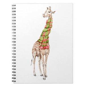Giraffe in a Scarf Anteckningsbok