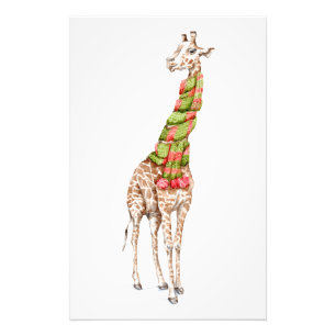 Giraffe in a Scarf Fototryck