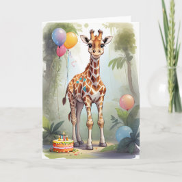Giraffe in Jungle Celebrating | Kort