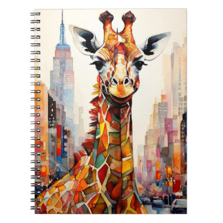Giraffe in New York Notebook Journal Anteckningsbok