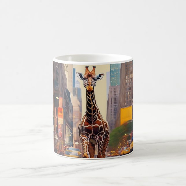 Giraffe in NYC Kaffemugg (Center)
