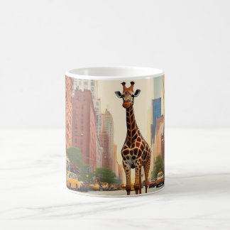 Giraffe in NYC Kaffemugg