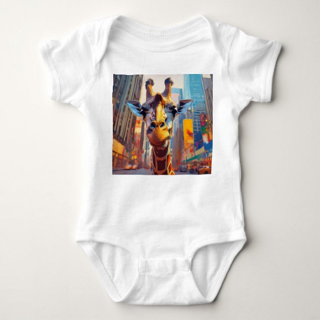 Giraffe in NYC T Shirt (Framsida)