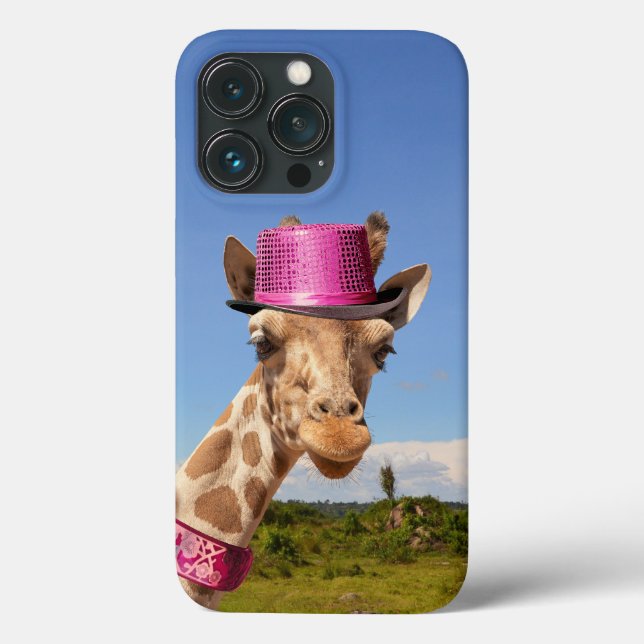 Giraffe in sparkly rosa hat (Baksida)