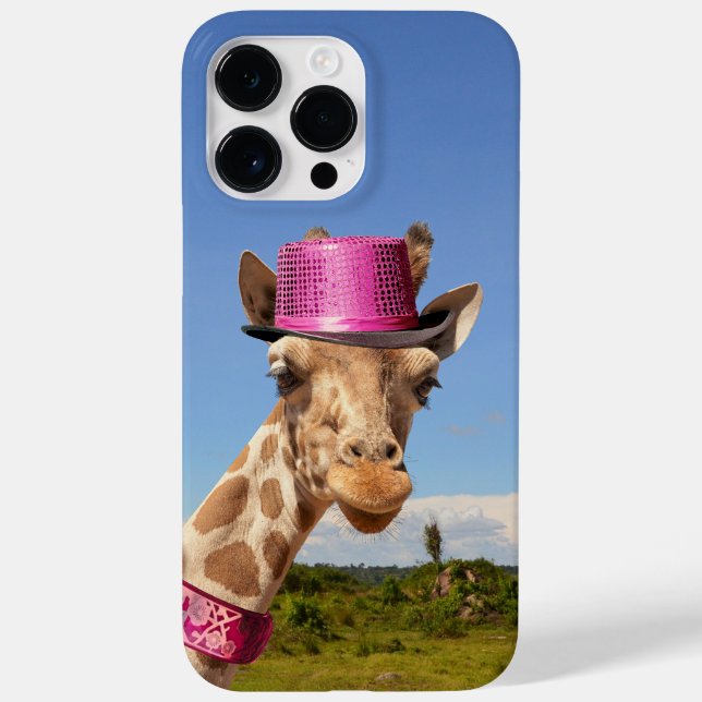 Giraffe in sparkly rosa hat (Baksida)
