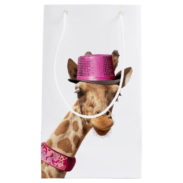 Giraffe in sparkly rosa hat (Framsidan)