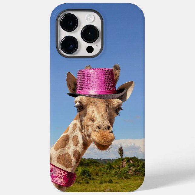 Giraffe in sparkly rosa hat (Baksida)
