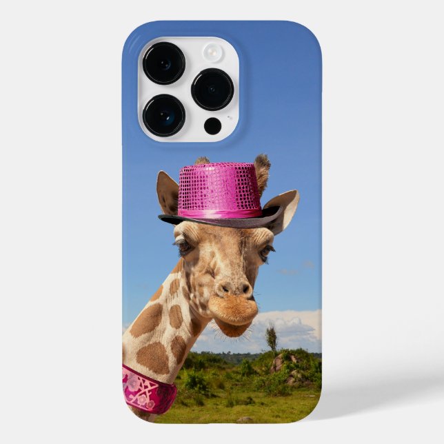 Giraffe in sparkly rosa hat (Baksida)