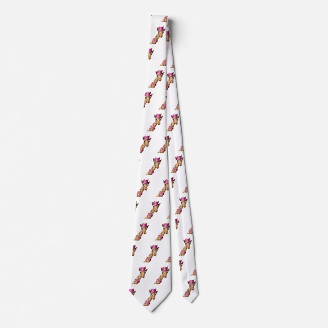 Giraffe in sparkly rosa hat slips (Framsida)