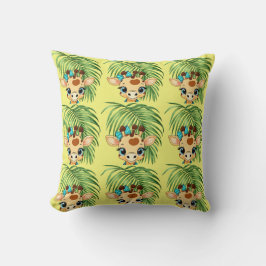 Giraffe in the Savanna Throw Pillow Kudde