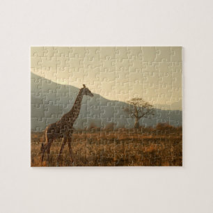 Giraffe in the Savannah Pussel