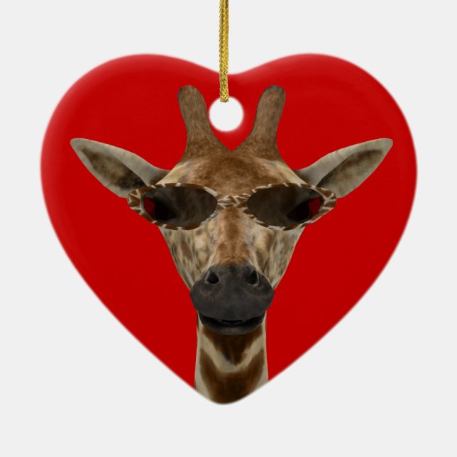 Giraffe Incognito Julgransprydnad Keramik (Baksidan)