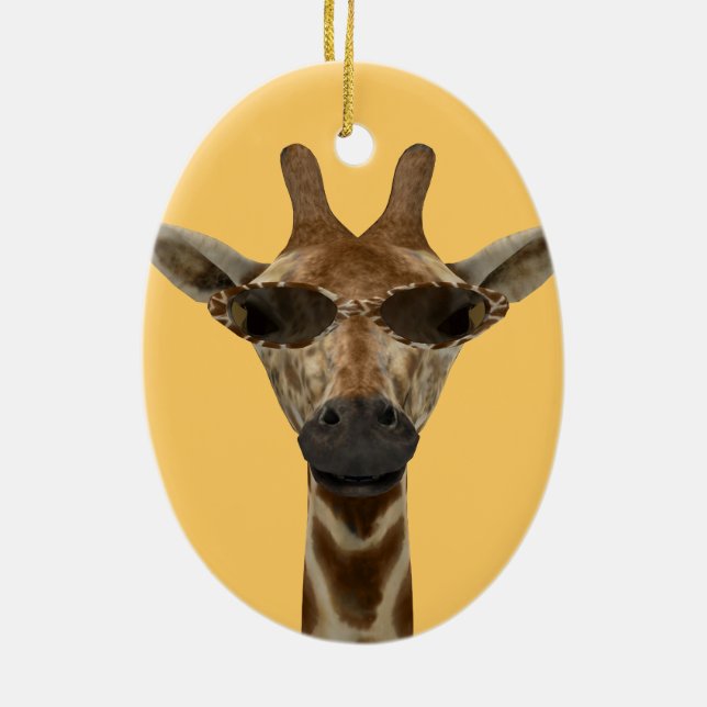 Giraffe Incognito Julgransprydnad Keramik (Baksidan)