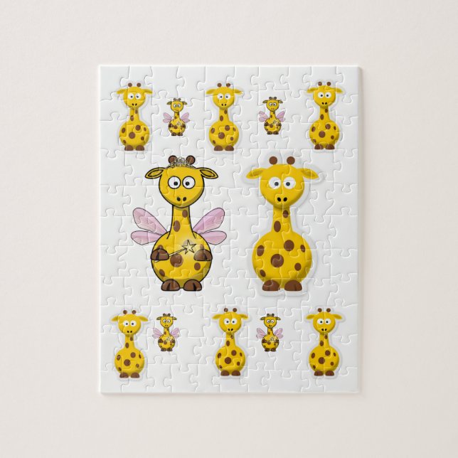 Giraffe Jigszle Puzzle Pussel (Vertikal)