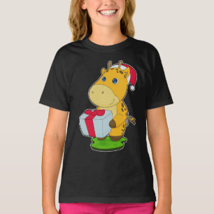 Giraffe jul Paket T Shirt