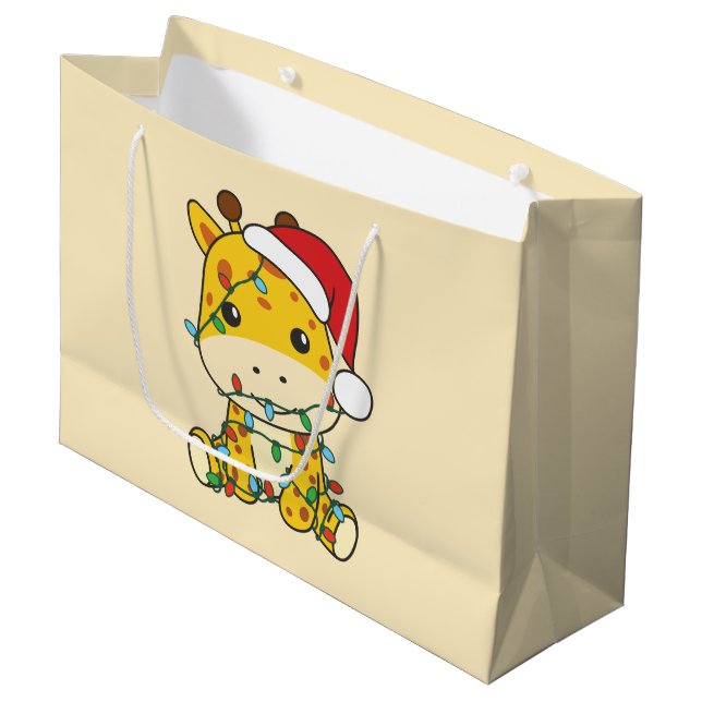 Giraffe jul Winter Animals Helgdag Giraffes (Framsidan Vinklad)