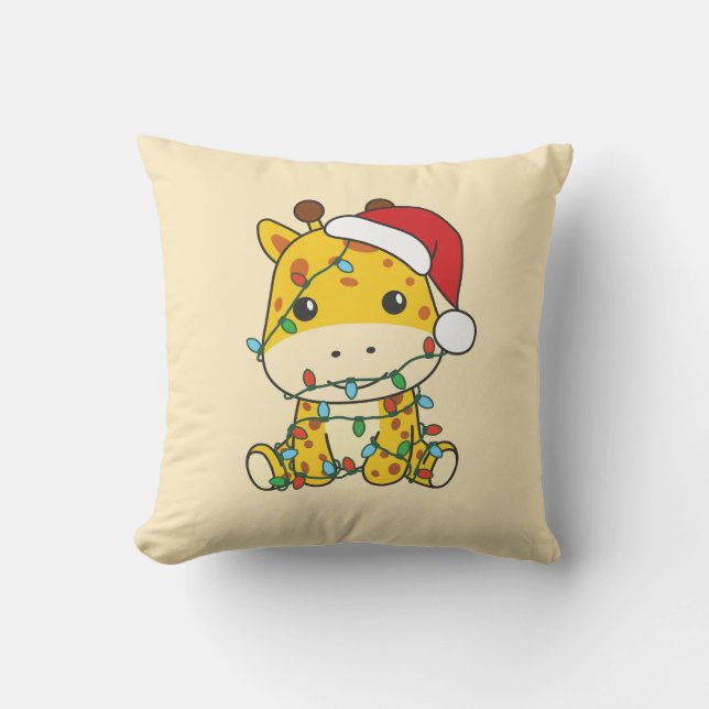 Giraffe jul Winter Animals Helgdag Giraffes Kudde (Framsida)