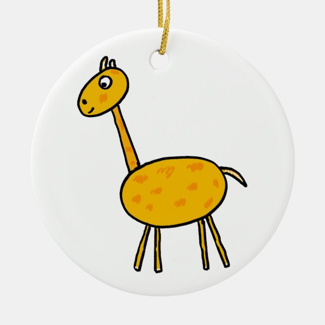 Giraffe Julgransprydnad Keramik (Framsidan)