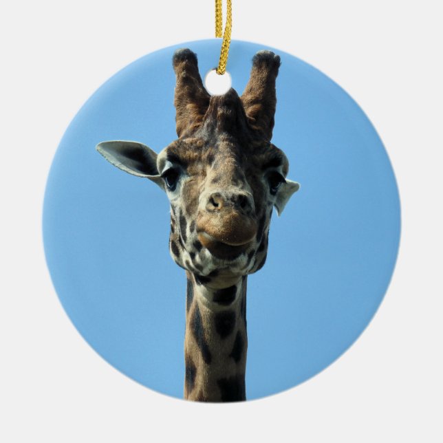 GIRAFFE JULGRANSPRYDNAD KERAMIK (Framsidan)