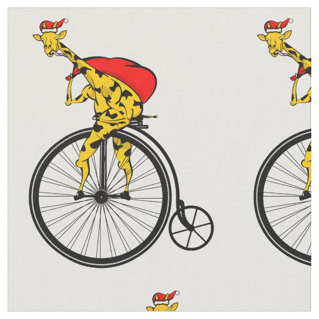 Giraffe Jultomten jul Tyg (Närbild)