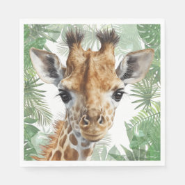 Giraffe Jungle Background Pappersservett