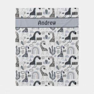 Giraffe Jungle Fleece Blanket