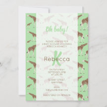 Giraffe Jungle Safari Animal Baby Shower