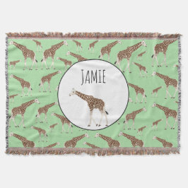 Giraffe Jungle Safari Animal Filt