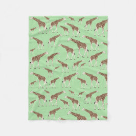 Giraffe Jungle Safari Animal Fleecefilt