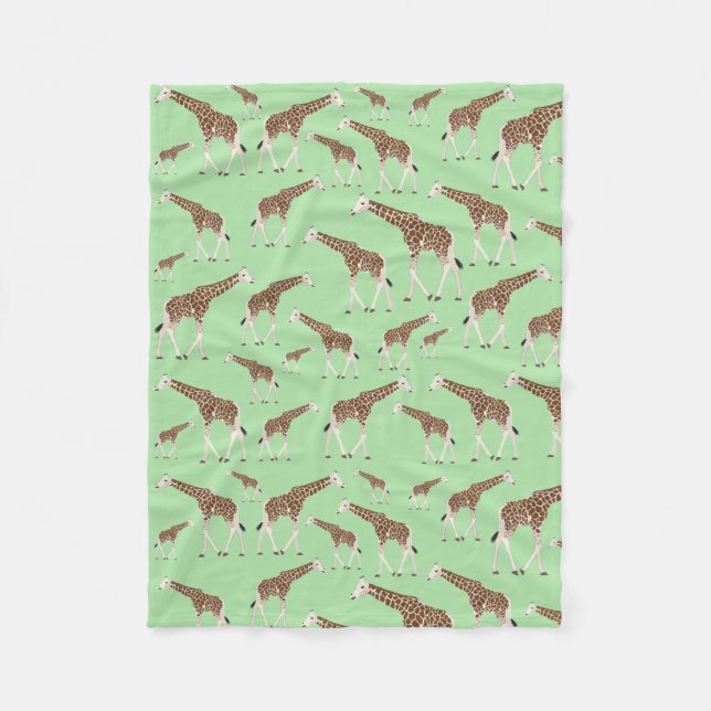 Giraffe Jungle Safari Animal Fleecefilt (Framsidan)