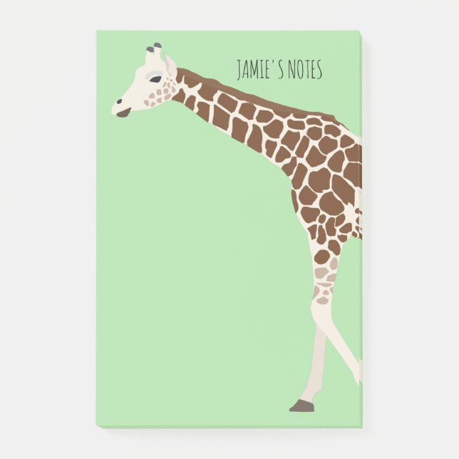 Giraffe Jungle Safari Animal Post-it Block (Framsida)