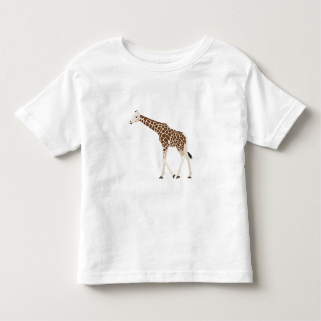 Giraffe Jungle Safari Animal T Shirt (Framsida)